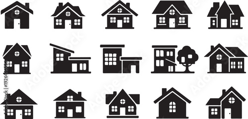 Black and white house home building 1 architecture