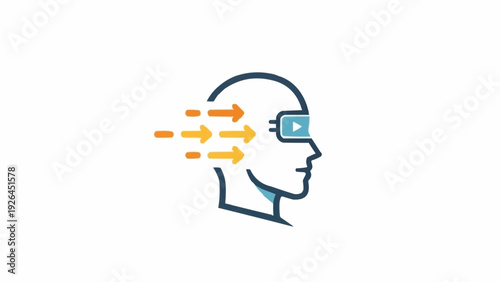 Person Wearing Virtual Reality Glasses.