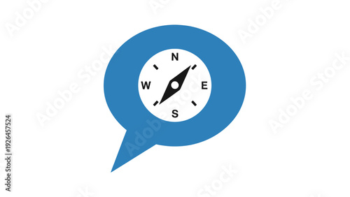 Compass Navigation Direction Indicator Symbol.