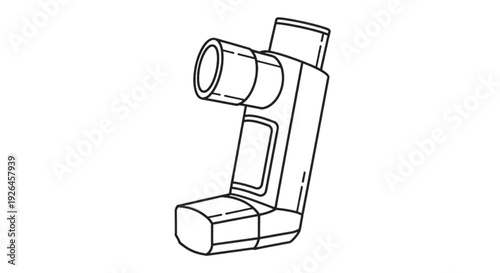 Inhaler Icon Set – Asthma Respiratory Medical Vector Collection