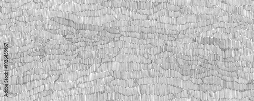 Seamless pattern with gray graphite pencil hatching. Black and white hand drawn texture. Horizontal background with vertical scribbles
