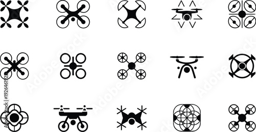 Drone icon set