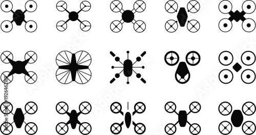 Drone icon set
