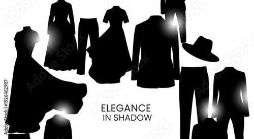 Elegant fashion silhouettes collection for luxury branding