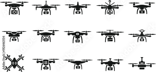 Drone icon set