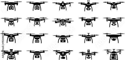 Drone icon set