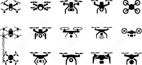 Drone icon set