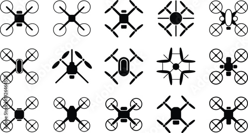 Drone icon set