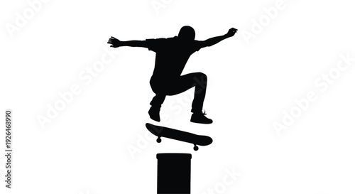 silhouette of a young man jumping