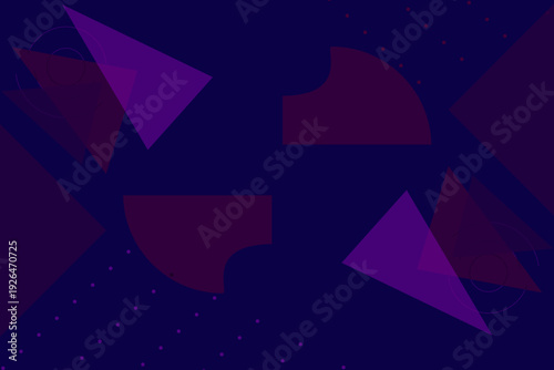 Abstract Geometric Purple Shapes Background Design