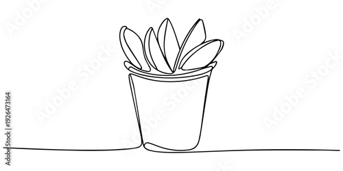 potato wedges in a paper cup continuous line drawing, French fries in paper cup thin line icon isolated on white. Potato finger chips in disposable packing, Ink drawing of a paper cup filled with fren