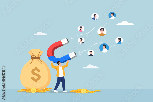 People and Money Concept