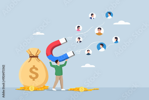 People and Money Concept