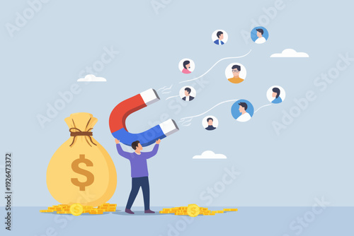 People and Money Concept