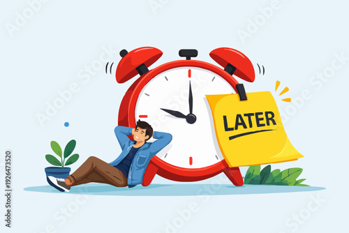 Rest and Time Later Concept