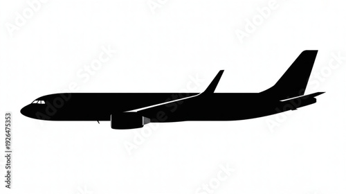 Vector airplane silhouette