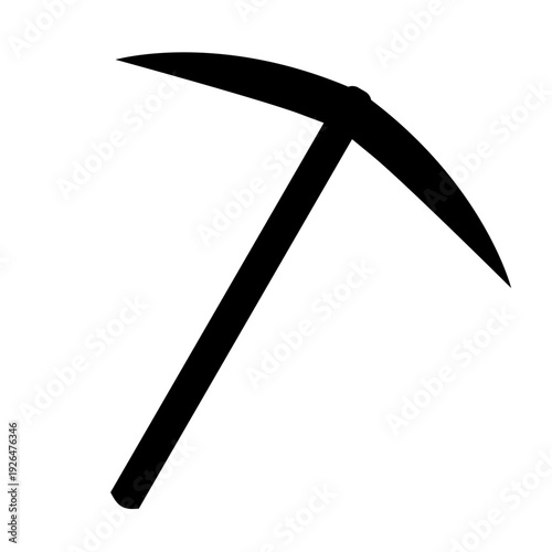 Pickaxe black silhouette