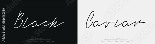 Black Caviar, Script Font Calligraphy Logotype Brush Font Type Font lettering handwritten
