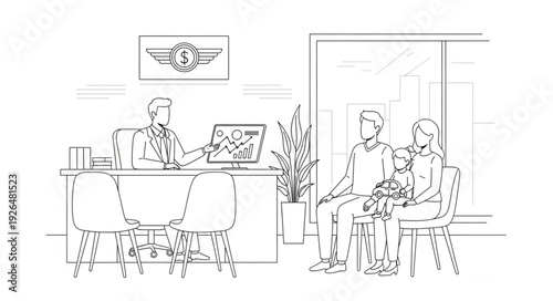 Business Meeting with Military Officers.