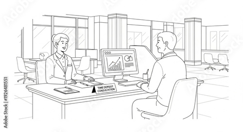 Business Meeting with People Discussing.