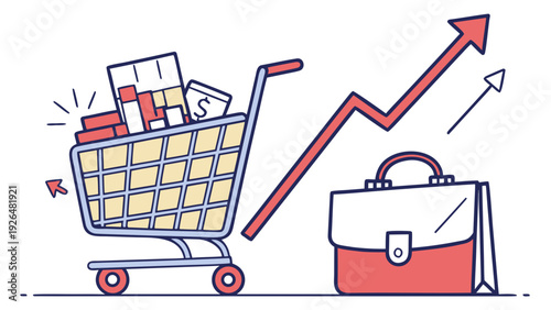Shopping Cart with Increasing Sales