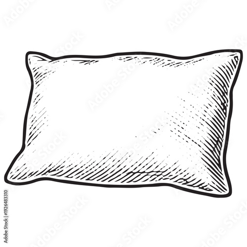 Soft Pillow Comfort Sleep Support Relaxation Night Rest Illustration