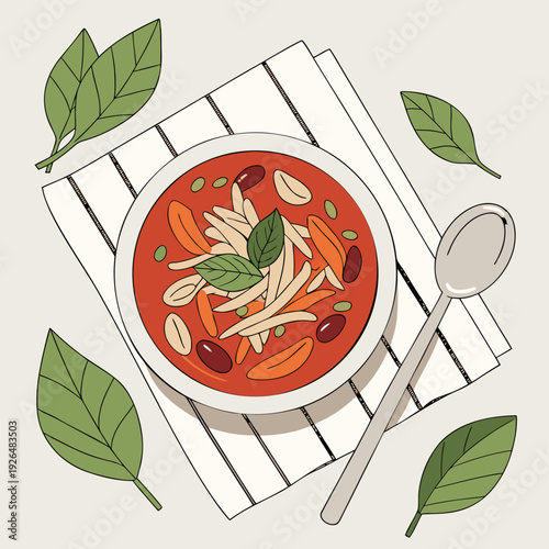 tomato soup with basil