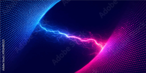 A digital art wallpaper featuring a glowing blue binary code background with motion waves and laser beams of light energy flowing through a dark space texture