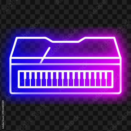 Neon Keyboard Instrument