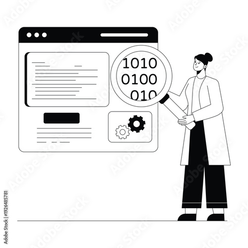 Software Testing Vector illustration. EPS 10