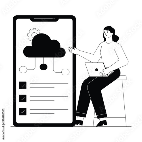Cloud Computing Vector illustration. EPS 10