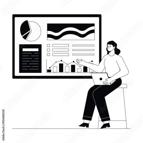 Data Analytics Vector illustration. EPS 10