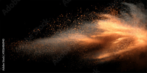 An abstract supernova fire explosion with alpha channel glows brightly against a dark cosmic nebula filled with stardust and distant galaxy clouds across the blue universe