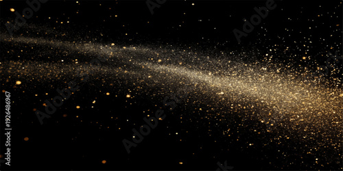 A vibrant abstract galaxy background features a glowing blue nebula and magic stardust particles swirling through the dark cosmic night sky near a bright planet in the deep universe