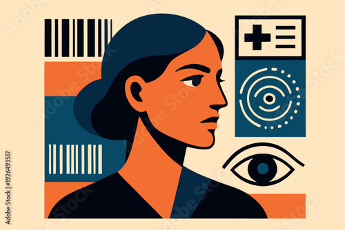 Biometric & Identification Icon Illustrations