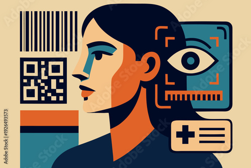 Biometric & Identification Icon Illustrations