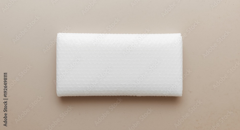 Obraz premium White bubble cushioning wrap displaying subtle panel texture background
