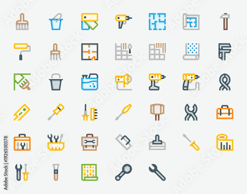 Renovation Color Icon Set