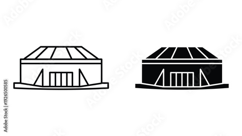 Yurt icon set