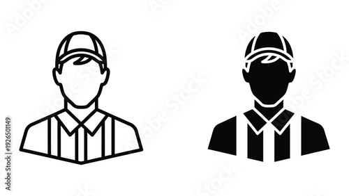 Workers in uniform hats