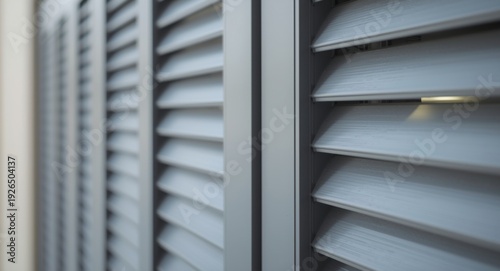 Window shutters with slatted vents for natural airflow management