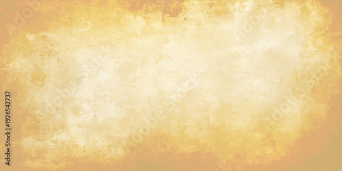 A stained and worn vintage parchment sheet with a grungy antique texture provides a blank aged brown paper background for retro design art