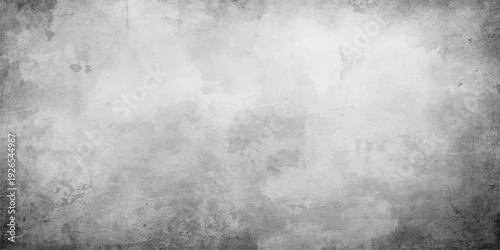 A dark vintage design featuring a grunge metal texture background with gray storm clouds and misty fog under a moody night sky
