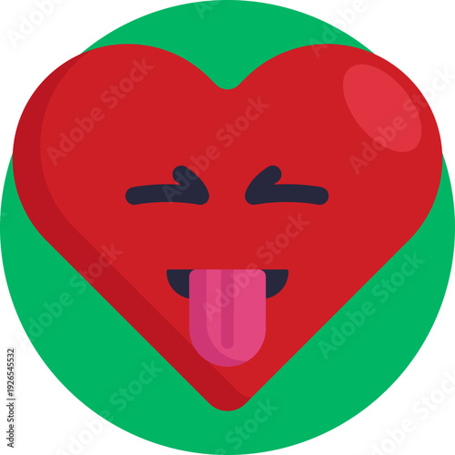 An emoji that expresses fun, excitement, or being lighthearted and carefree.