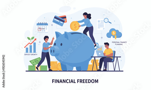 People Building Wealth and Achieving Financial Goals Through Smart Saving, Investing, and Budgeting for Future Economic Security and Independence