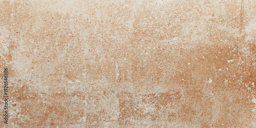 Brown sugar background with a rough sand and stone texture creates an aged grunge pattern on a vintage beige parchment paper surface for an antique marble wall design