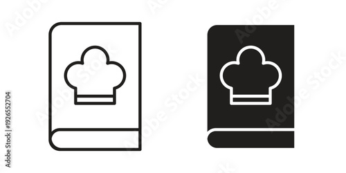 Cookbook icons for templates, web design and infographics