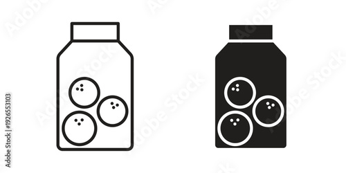 Cookies jar icons for templates, web design and infographics