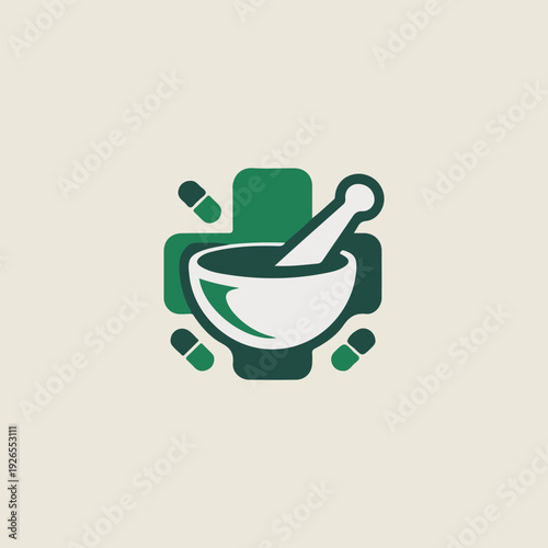 morter with tablet medical treatment