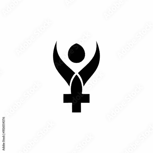 Empowered Woman Symbolizing Strength and Freedom.